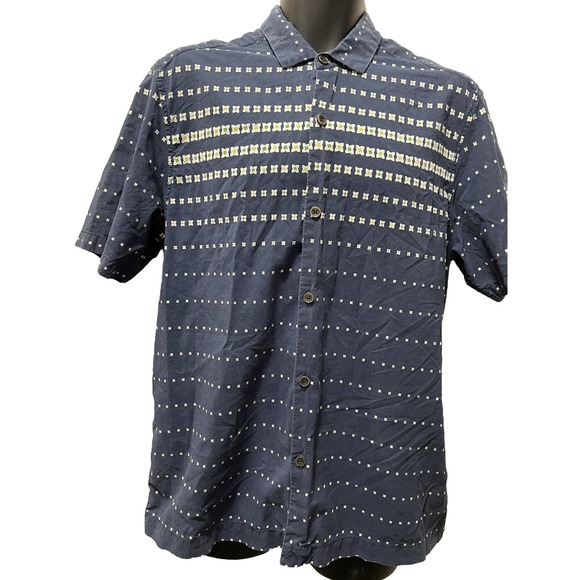 Tommy Bahama Limited Edition Island Modern Fit Navy Men’s Button Up Shirt‎ - Picture 1 of 7